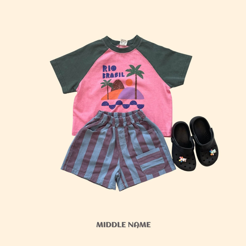 Middle Name - Korean Children Fashion - #littlefashionista - Pigment Palm Tree Tee - 12