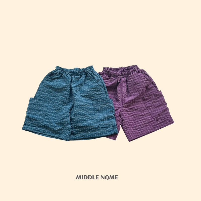 Middle Name - Korean Children Fashion - #magicofchildhood - Emboss Check Pocket Pants - 2