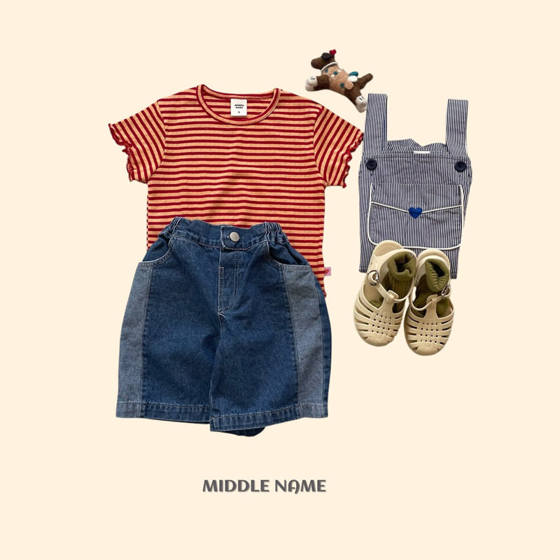 Middle Name - Korean Children Fashion - #magicofchildhood - Eyelet Stripe Tee - 11
