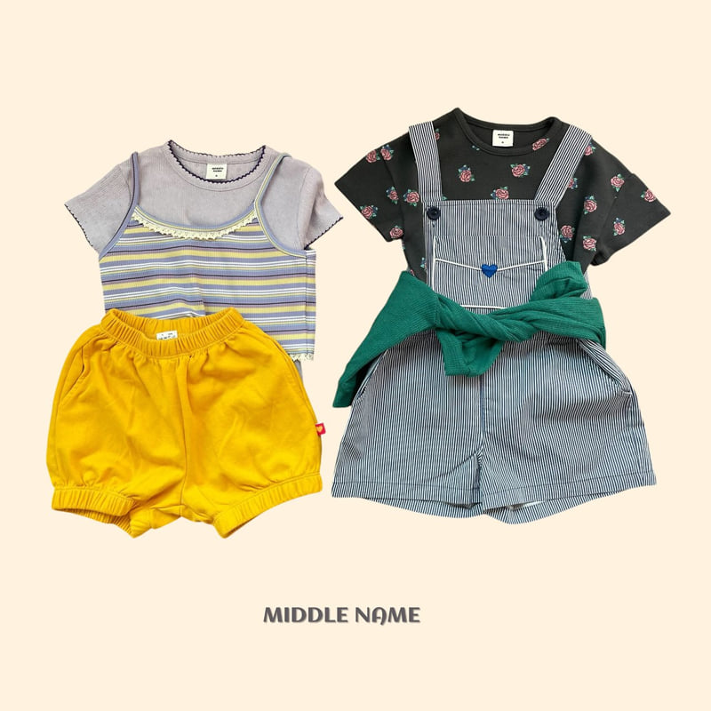 Middle Name - Korean Children Fashion - #magicofchildhood - Heart Suspenders Pants - 9