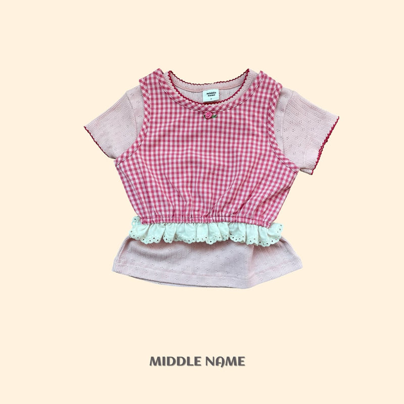 Middle Name - Korean Children Fashion - #magicofchildhood - Check Sleeveless Blouse - 3