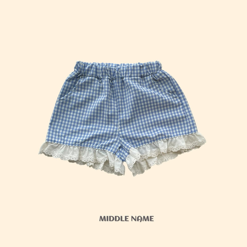 Middle Name - Korean Children Fashion - #magicofchildhood - Check Lace Pants - 2