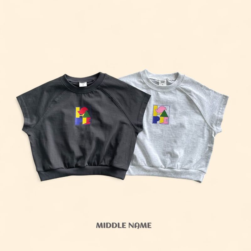 Middle Name - Korean Children Fashion - #magicofchildhood - Graphic Short Sleeve Sweatshirt