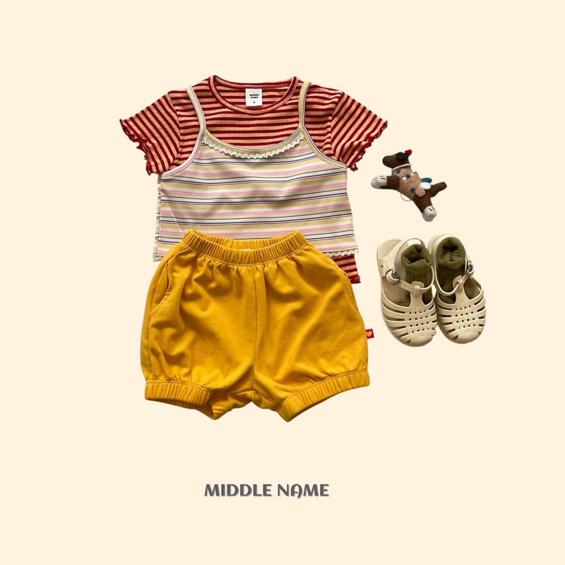Middle Name - Korean Children Fashion - #minifashionista - Eyelet Stripe Tee - 12