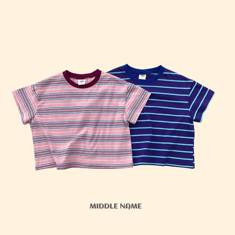 Middle Name - Korean Children Fashion - #minifashionista - Summer Stripe Tee