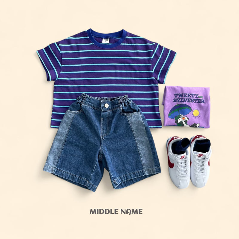 Middle Name - Korean Children Fashion - #prettylittlegirls - Summer Stripe Tee - 2