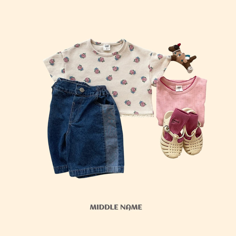Middle Name - Korean Children Fashion - #prettylittlegirls - Vintage Waffle Tee - 10