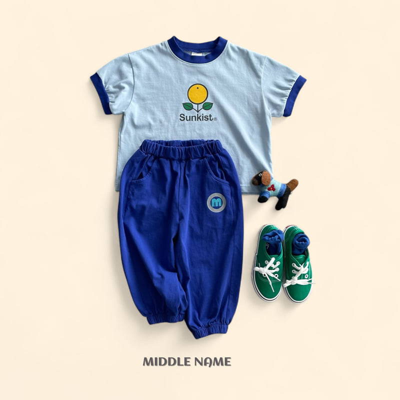 Middle Name - Korean Children Fashion - #prettylittlegirls - M Color Jogger Pants - 2