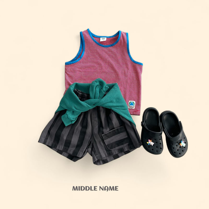 Middle Name - Korean Children Fashion - #stylishchildhood - Binding Sleeveless - 9
