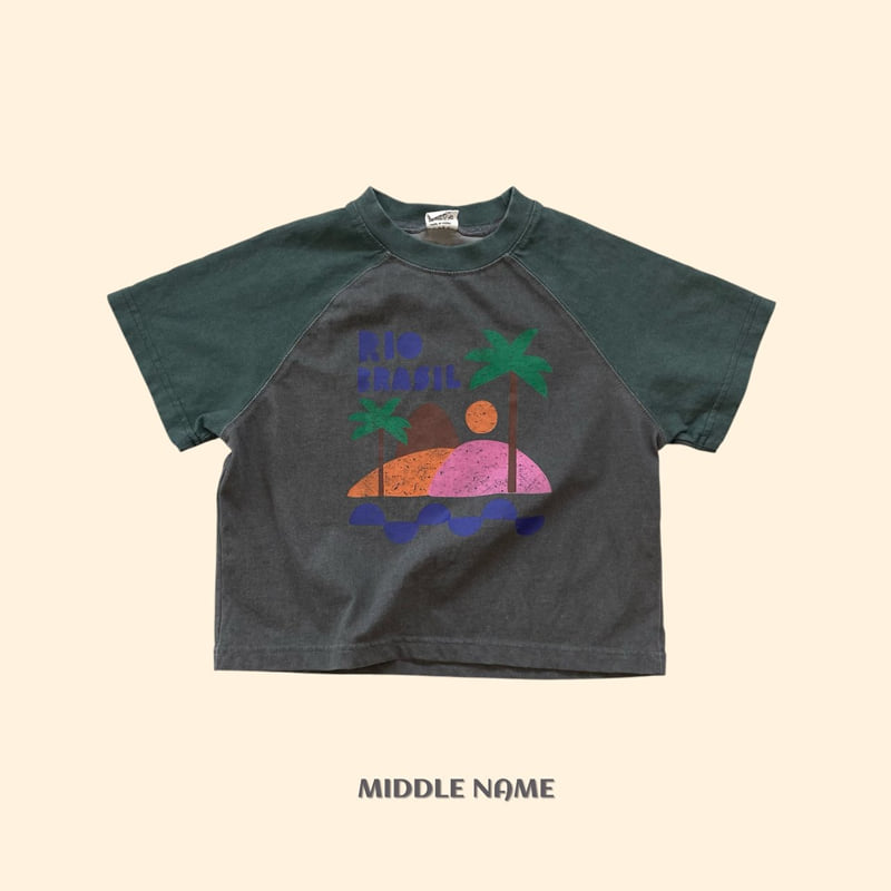 Middle Name - Korean Children Fashion - #stylishchildhood - Pigment Palm Tree Tee - 2