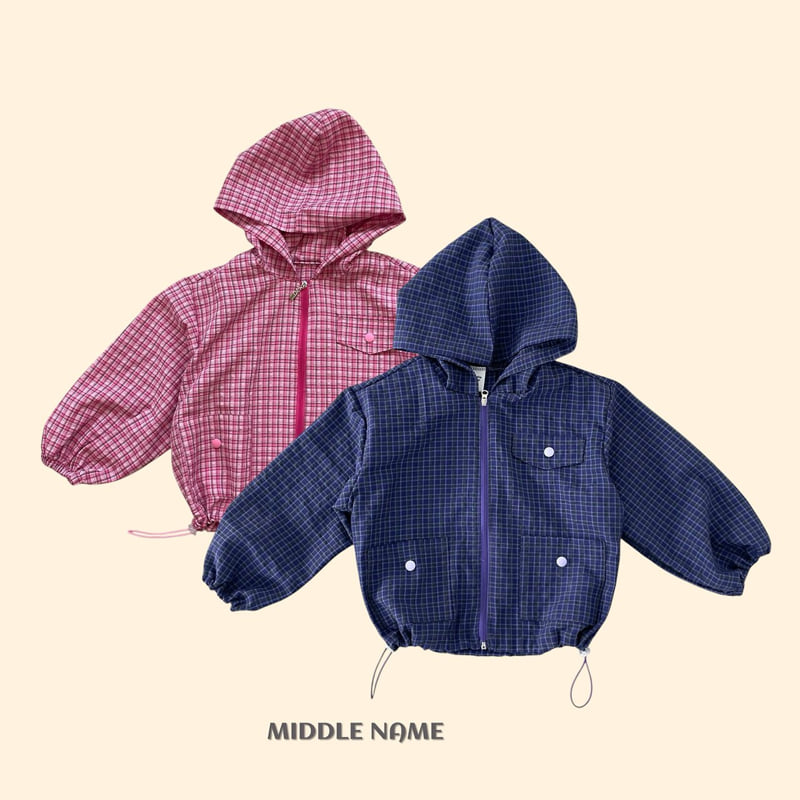Middle Name - Korean Children Fashion - #stylishchildhood - Summer Check Windbreaker
