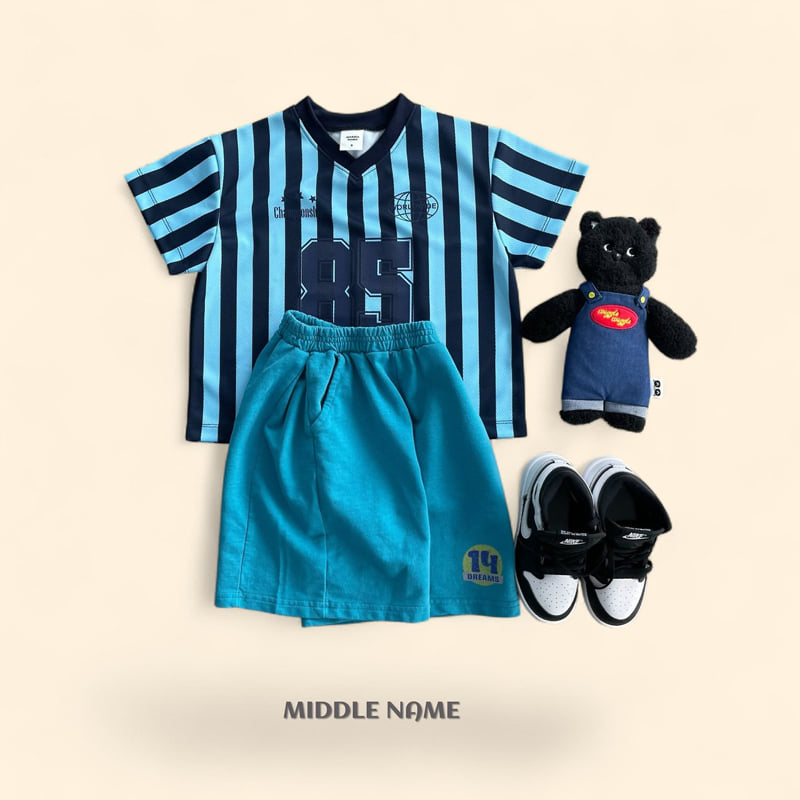 Middle Name - Korean Children Fashion - #todddlerfashion - Mesh Soccer Tee - 9