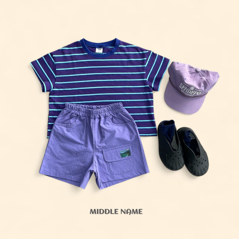 Middle Name - Korean Children Fashion - #todddlerfashion - Summer Stripe Tee - 3