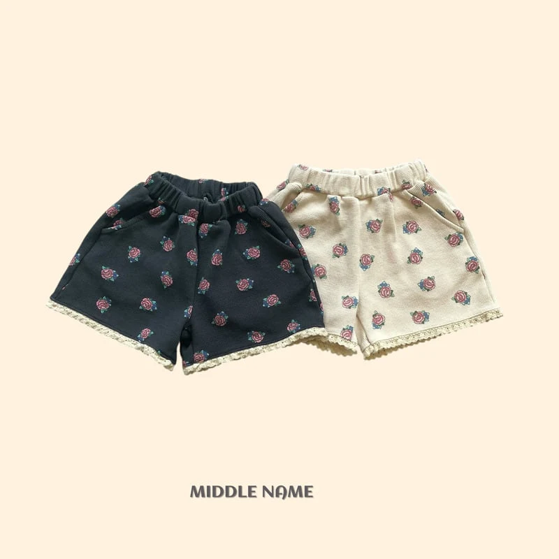 Middle Name - Korean Children Fashion - #todddlerfashion - Vintage Flower Waffle Pants