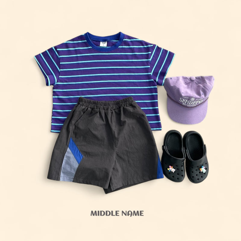 Middle Name - Korean Children Fashion - #todddlerfashion - Summer Stripe Tee - 4