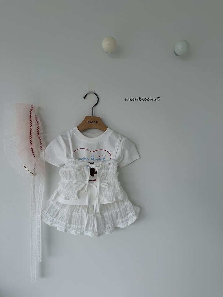 Mienbloom B - Korean Baby Fashion - #babyboutique - Bebe Heart Bear Tee - 8