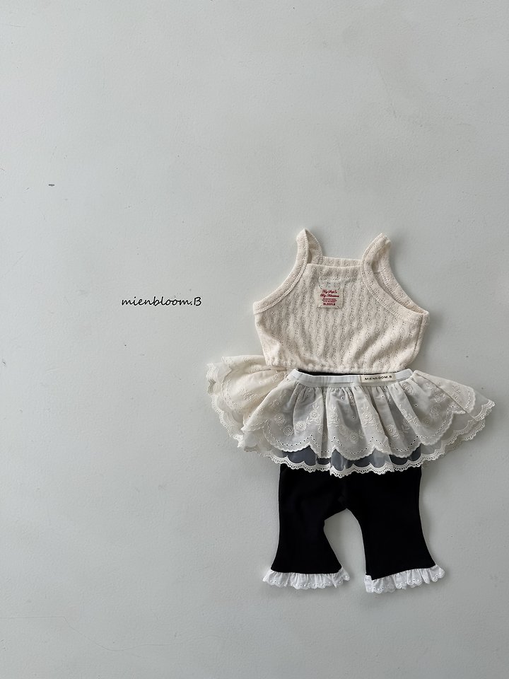 Mienbloom B - Korean Baby Fashion - #babyboutique - Bebe Scallop Mesh Skirt - 10