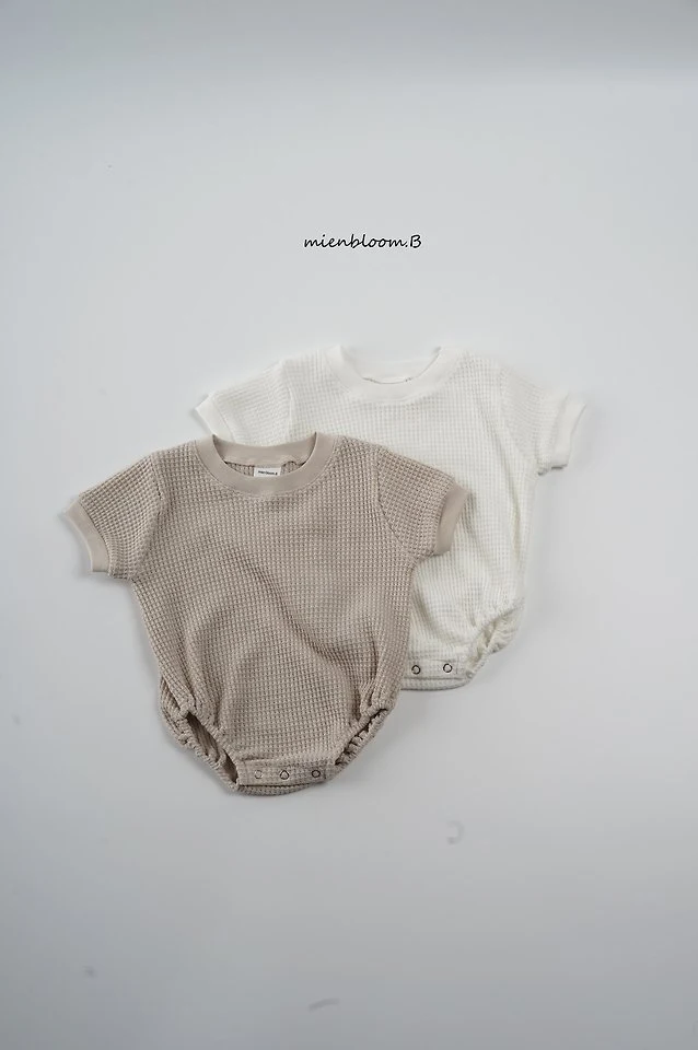 Mienbloom B - Korean Baby Fashion - #babyboutique - Bebe Summer Waffle Suit - 10