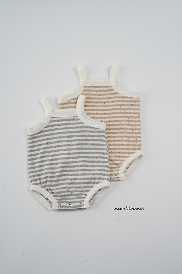 Mienbloom B - Korean Baby Fashion - #babyboutique - Bebe Eyelet Sleeveless Suit - 8