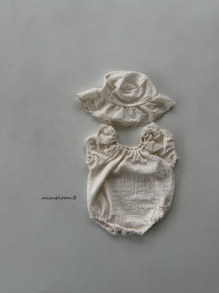 Mienbloom B - Korean Baby Fashion - #babyboutique - Bebe Joy Lace Shirring Suit - 5