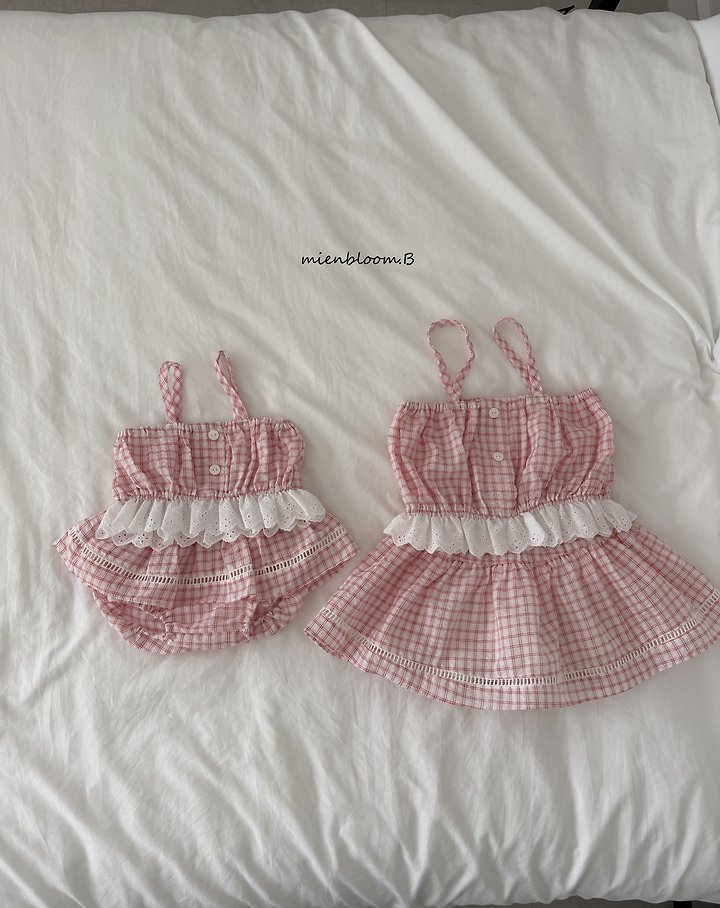 Mienbloom B - Korean Baby Fashion - #babyboutique - Bebe Check Skirt Bloomer - 5