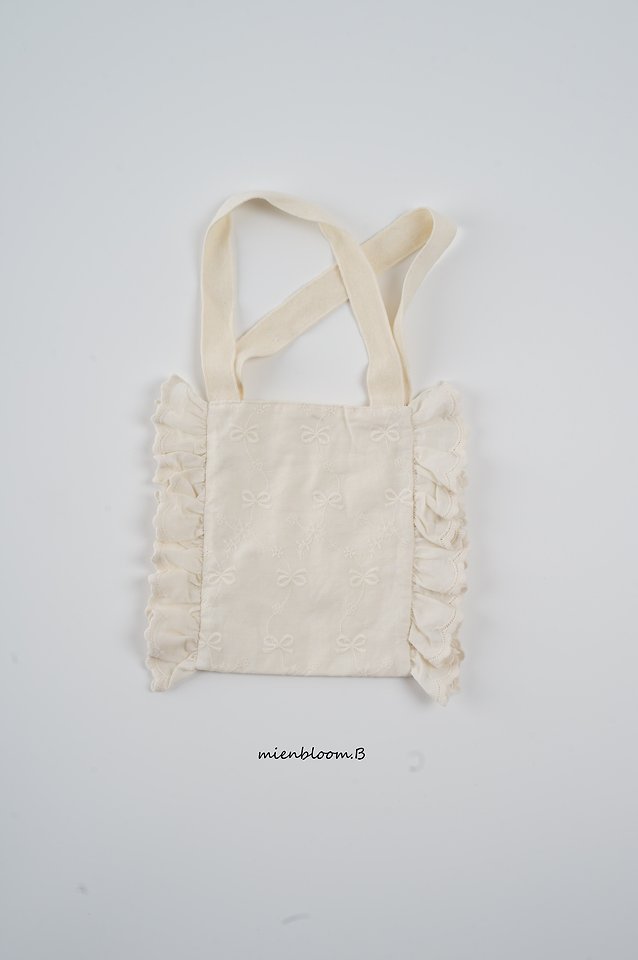 Mienbloom B - Korean Baby Fashion - #babyboutiqueclothing - Bebe Ribbon Embroidered Bag - 5
