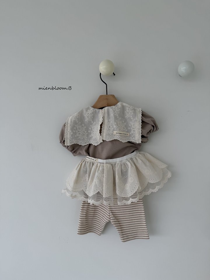 Mienbloom B - Korean Baby Fashion - #babyboutiqueclothing - Bebe Striped Ribbed Pants - 10