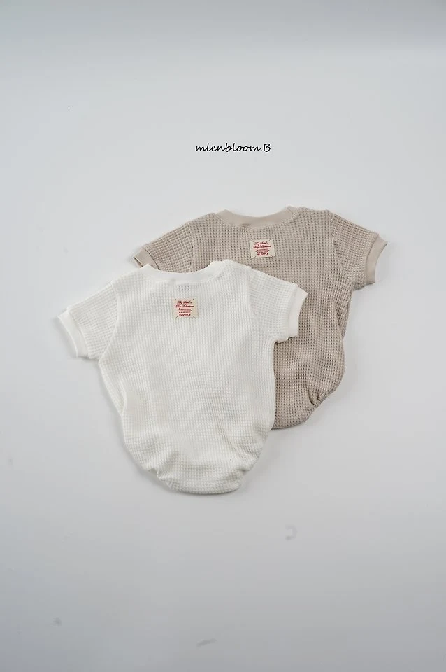 Mienbloom B - Korean Baby Fashion - #babyboutiqueclothing - Bebe Summer Waffle Suit - 11
