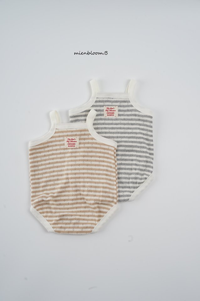 Mienbloom B - Korean Baby Fashion - #babyboutiqueclothing - Bebe Eyelet Sleeveless Suit - 9