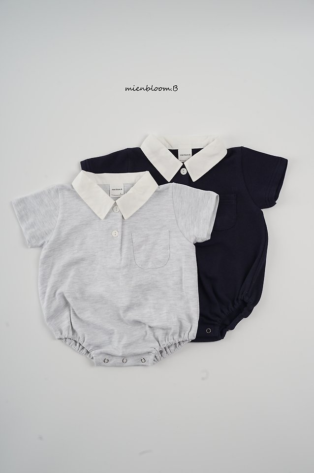 Mienbloom B - Korean Baby Fashion - #babyboutiqueclothing - Bebe PK Collar Suit - 8