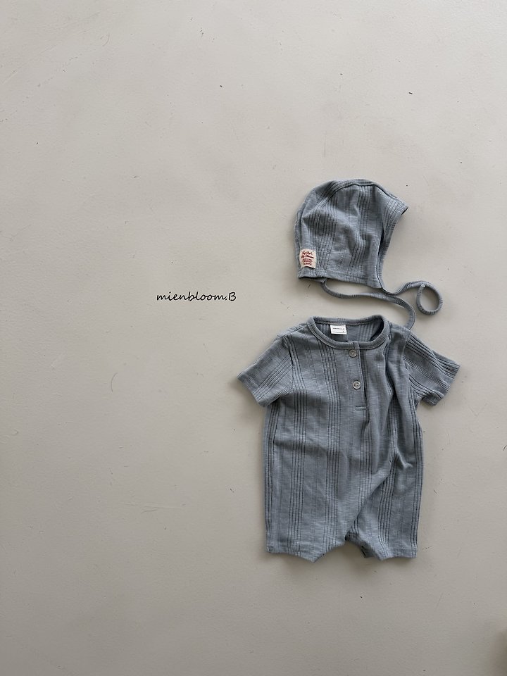 Mienbloom B - Korean Baby Fashion - #babyboutiqueclothing - Bebe Modal Ribbed Suit - 5