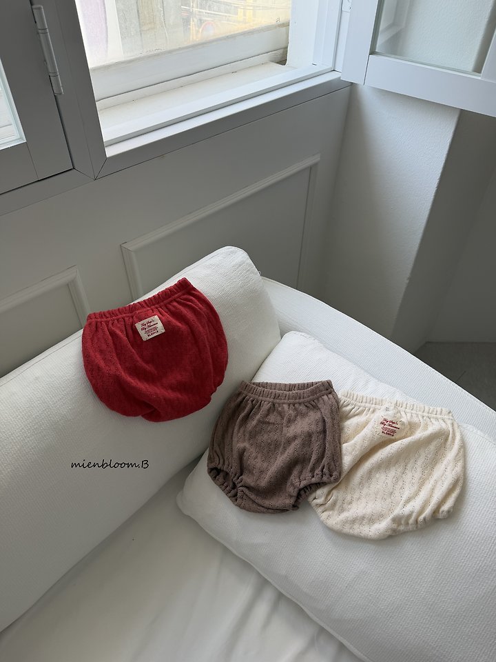 Mienbloom B - Korean Baby Fashion - #babyboutiqueclothing - Bebe Leaf Knit Bloomer