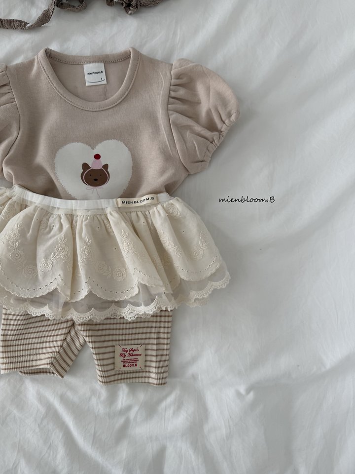 Mienbloom B - Korean Baby Fashion - #babyclothing - Bebe Striped Ribbed Pants - 11