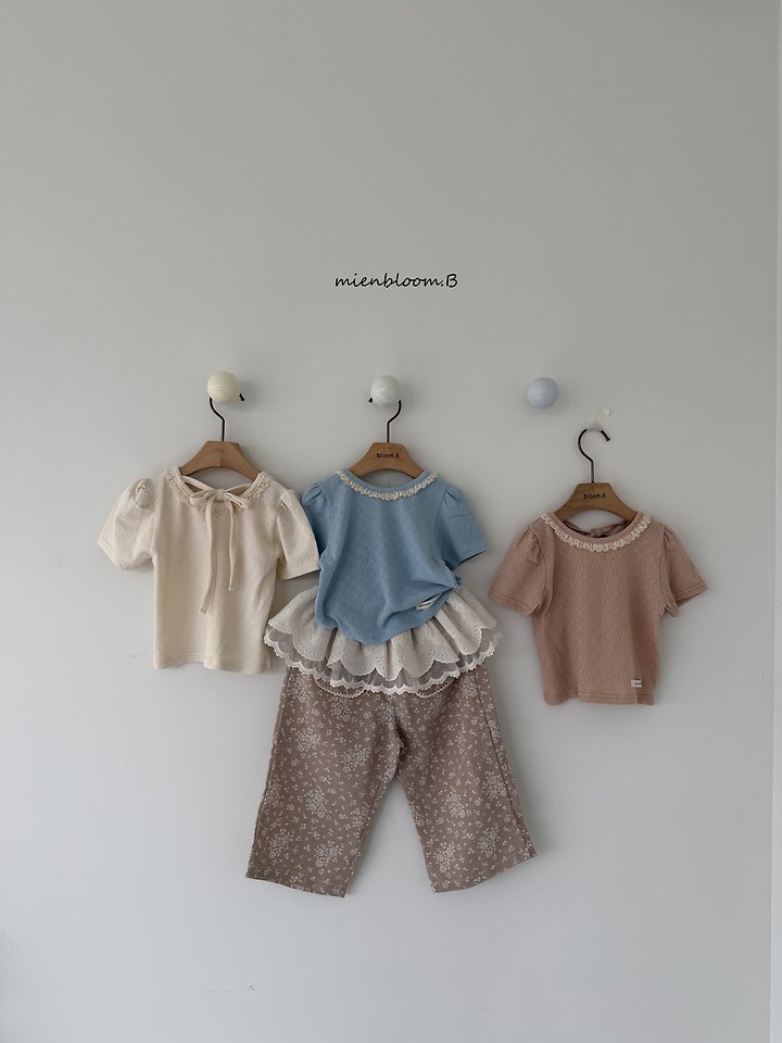 Mienbloom B - Korean Baby Fashion - #babyclothing - Bebe Rosy Tee - 3