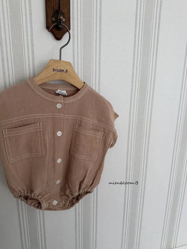 Mienbloom B - Korean Baby Fashion - #babyclothing - Bebe Ellie Linen Suit - 8