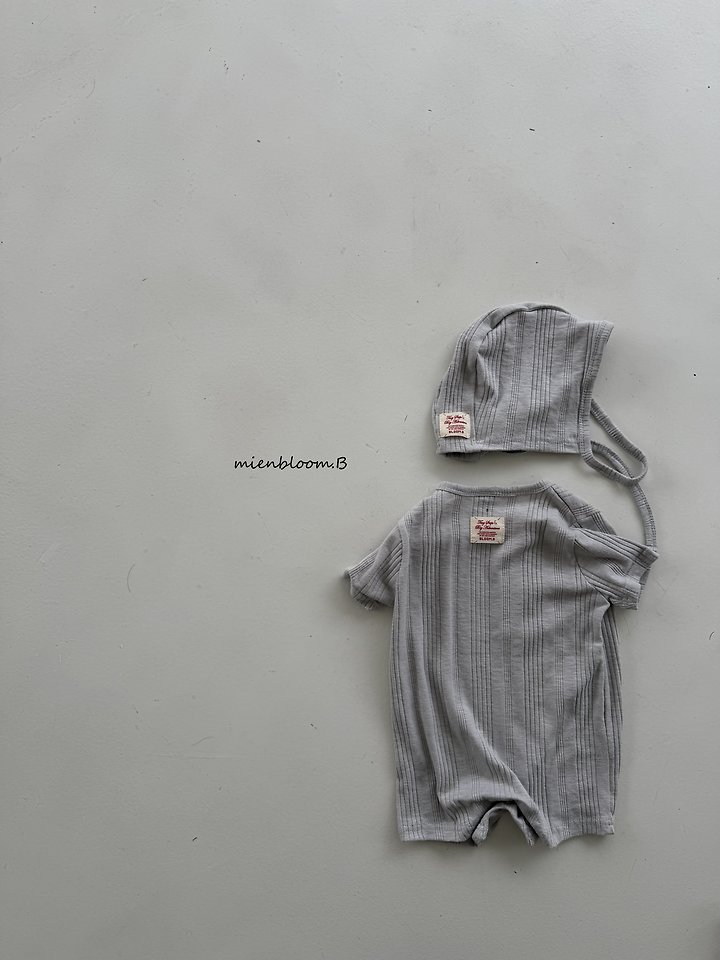 Mienbloom B - Korean Baby Fashion - #babyclothing - Bebe Modal Ribbed Suit - 6