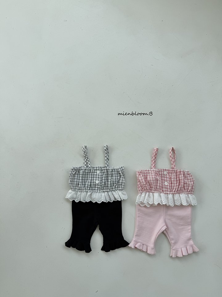 Mienbloom B - Korean Baby Fashion - #babyclothing - Bebe Check Bustier - 5