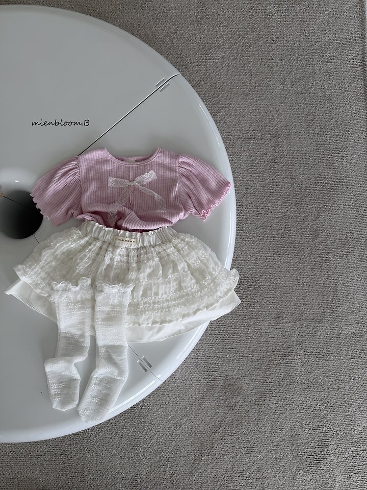 Mienbloom B - Korean Baby Fashion - #babyfashion - Bebe Flower Mesh Socks - 9