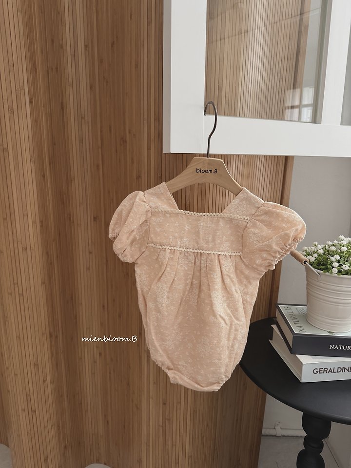 Mienbloom B - Korean Baby Fashion - #babyfashion - Bebe Linen Flower Suit - 3
