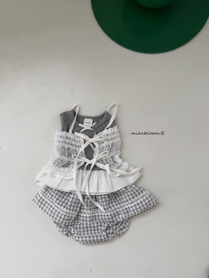 Mienbloom B - Korean Baby Fashion - #babyfashion - Bebe Check Skirt Bloomer - 8
