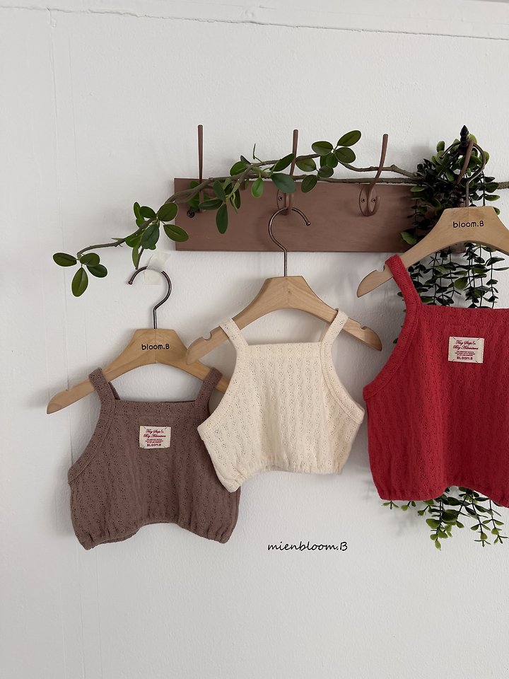 Mienbloom B - Korean Baby Fashion - #babyfashion - Bebe Leaf Knit Sleeveless - 2