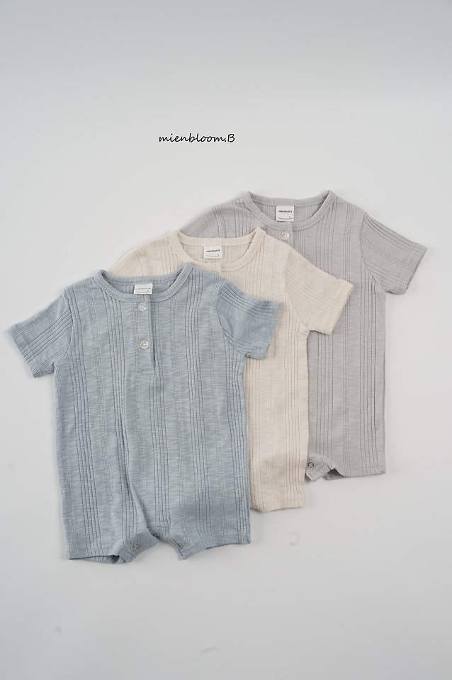 Mienbloom B - Korean Baby Fashion - #babyfever - Bebe Modal Ribbed Suit - 8