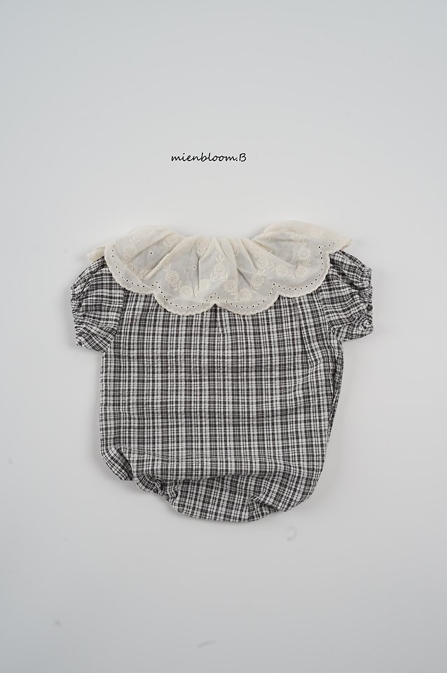 Mienbloom B - Korean Baby Fashion - #babyfever - Bebe Check Rose Suit - 6