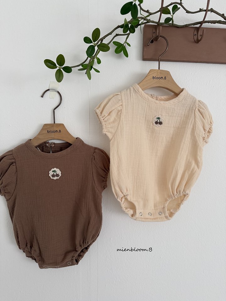 Mienbloom B - Korean Baby Fashion - #babyfever - Bebe Cherry Double Fabric Suit - 2