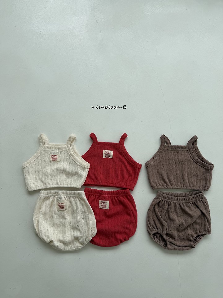 Mienbloom B - Korean Baby Fashion - #babyfever - Bebe Leaf Knit Sleeveless - 3