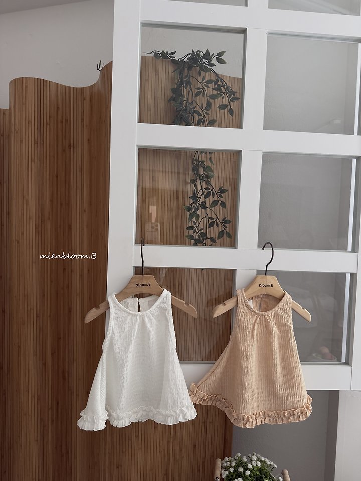 Mienbloom B - Korean Baby Fashion - #babygirlfashion - Bebe Easy Frill Blouse