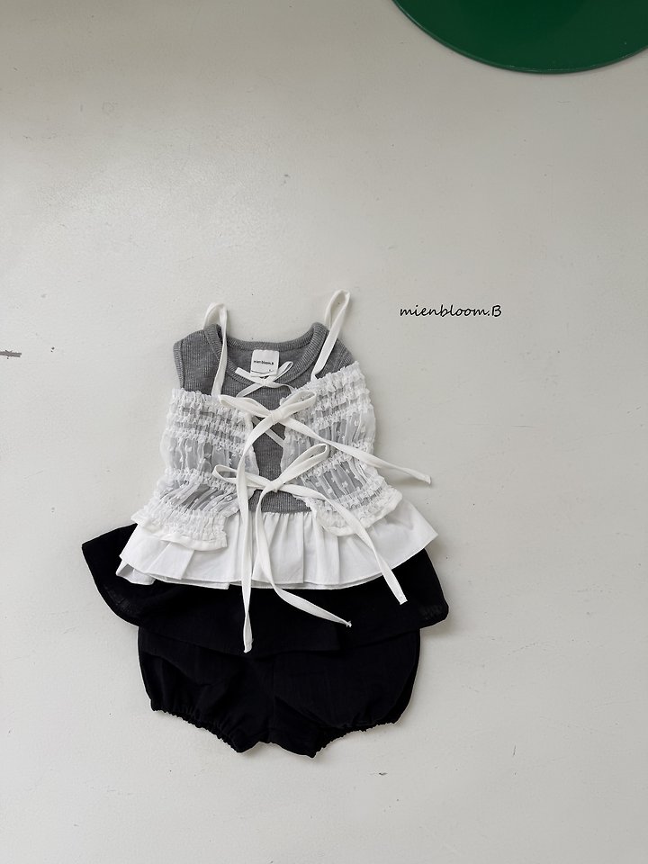 Mienbloom B - Korean Baby Fashion - #babygirlfashion - Bebe Tencel Bustier - 3