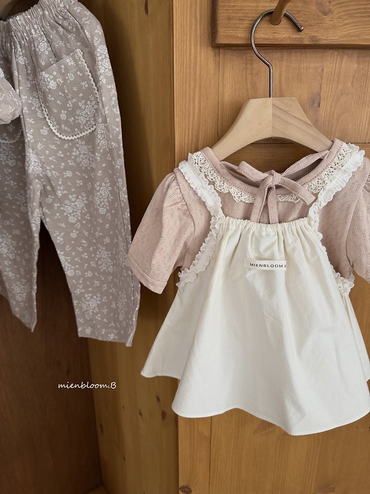 Mienbloom B - Korean Baby Fashion - #babylifestyle - Bebe Cherry Lace Blouse - 6