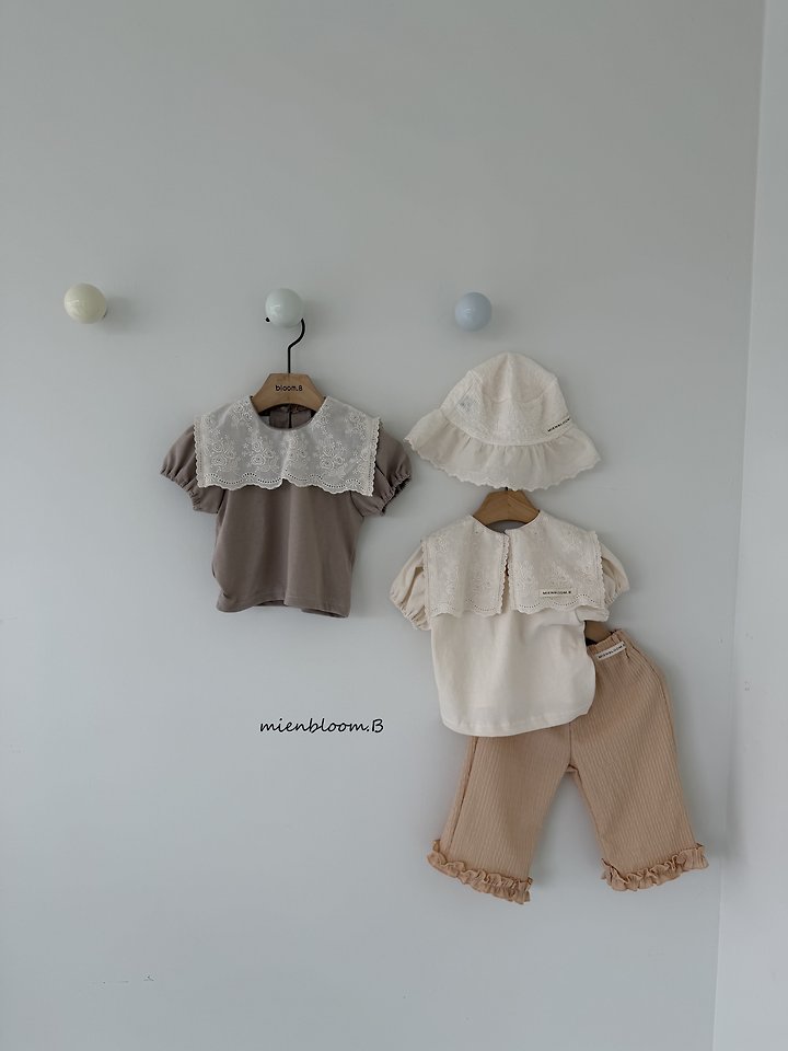 Mienbloom B - Korean Baby Fashion - #babylifestyle - Bebe Lace Sailor Tee - 5