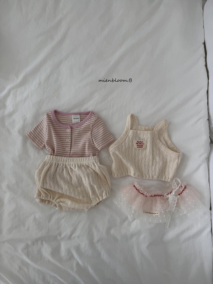 Mienbloom B - Korean Baby Fashion - #babyoninstagram - Bebe Point Skirt - 3